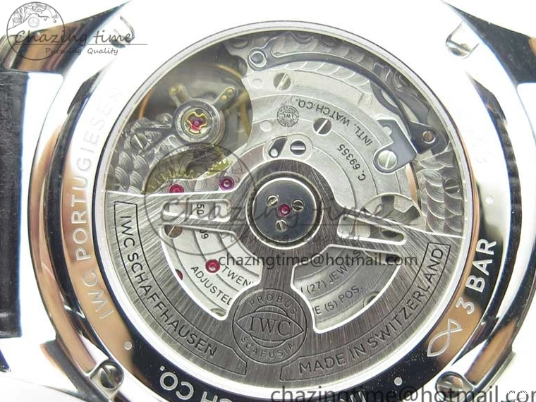 MIROTIME 0325 Portuguese Chrono IW371609 ZF 1:1 Best Edition Black Dial on Black Leather Strap A SmartChoice 7100